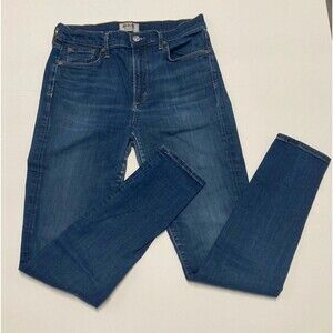 Agolde Women's 30 Stretch Medium Wash Blue Denim Mid Rise Skinny Fit Jeans